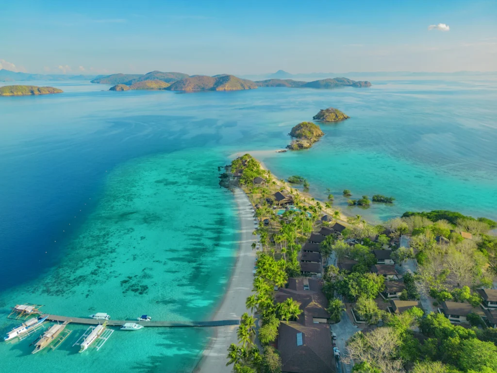 Island Tip Aerial photo of Two Seasons Coron Island